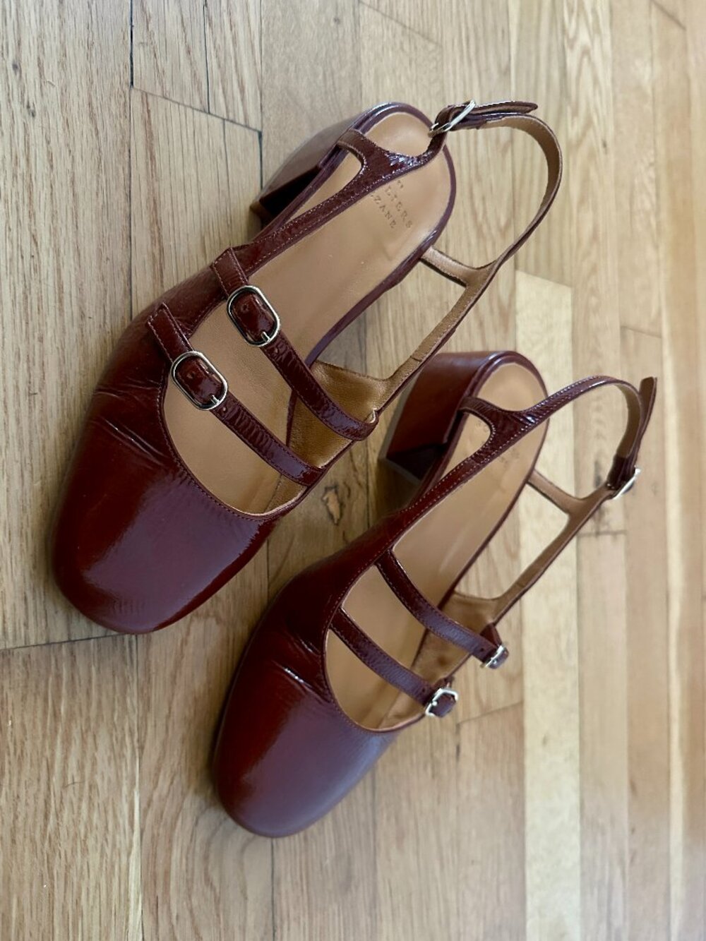 Sezane Paula Babies: Patent Camel - Size 5 - Picture 3 of 4